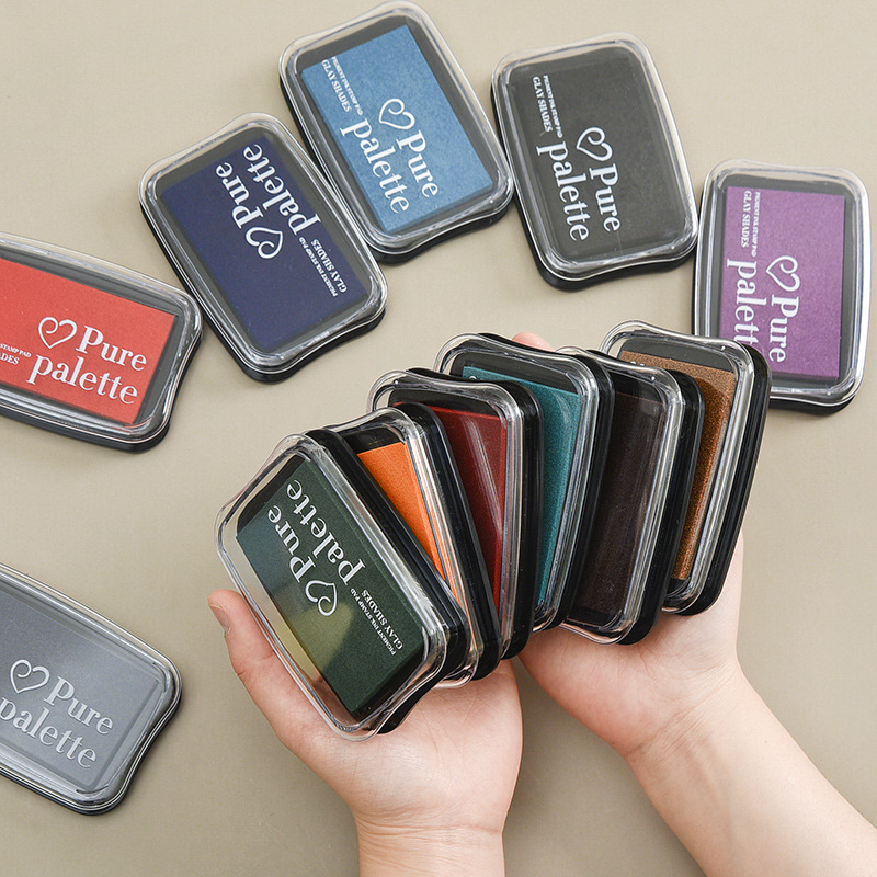 Self Inking Stamp - 20 kleuren groot formaat vintage inktkussen