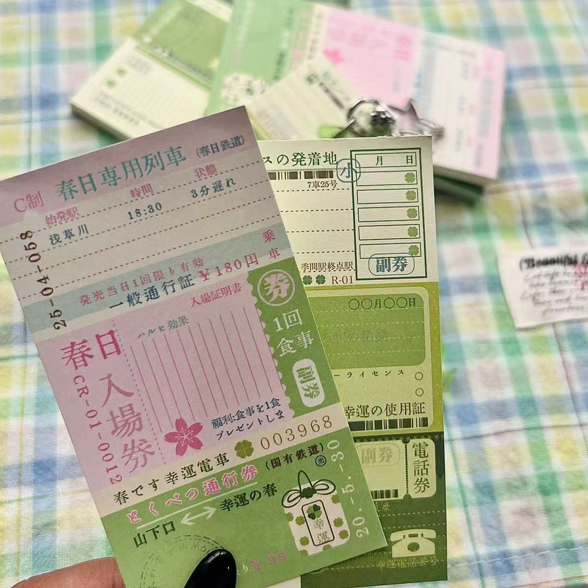 Graph Paper Pad - 40PC Schattig Klavertje Vier Japans Oud