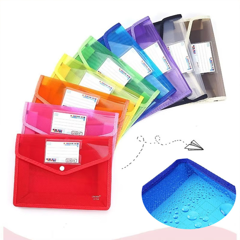 Supply Of Office Stationery - 1-10PCS Waterdichte A4 A5 Drukknoop Bestandsmap
