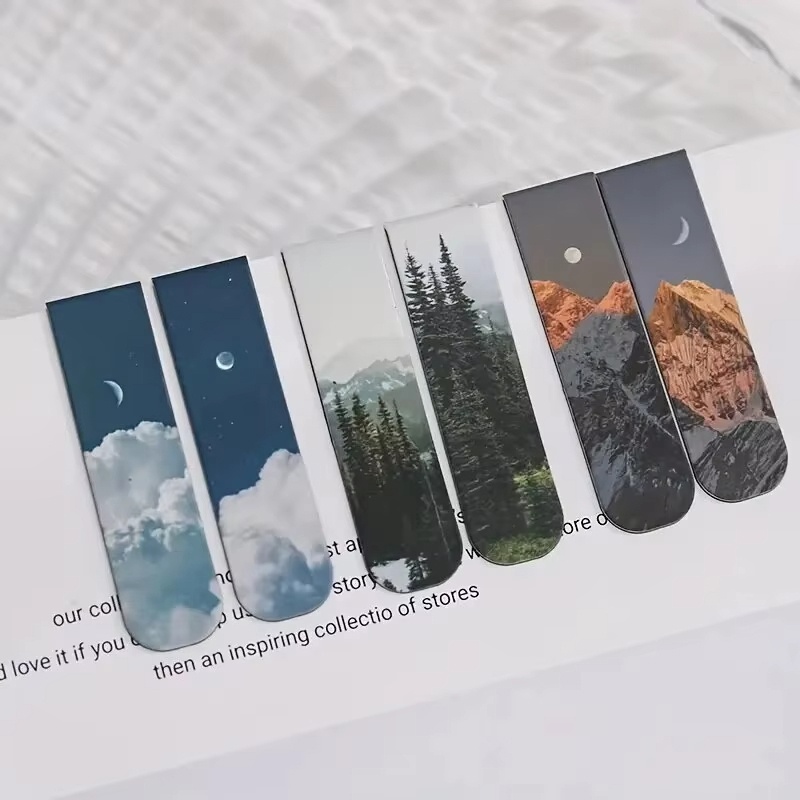 Paperclip Magnetic Set - 2 stks/set magnetische bladwijzers mooie natuurboekmarkeringen
