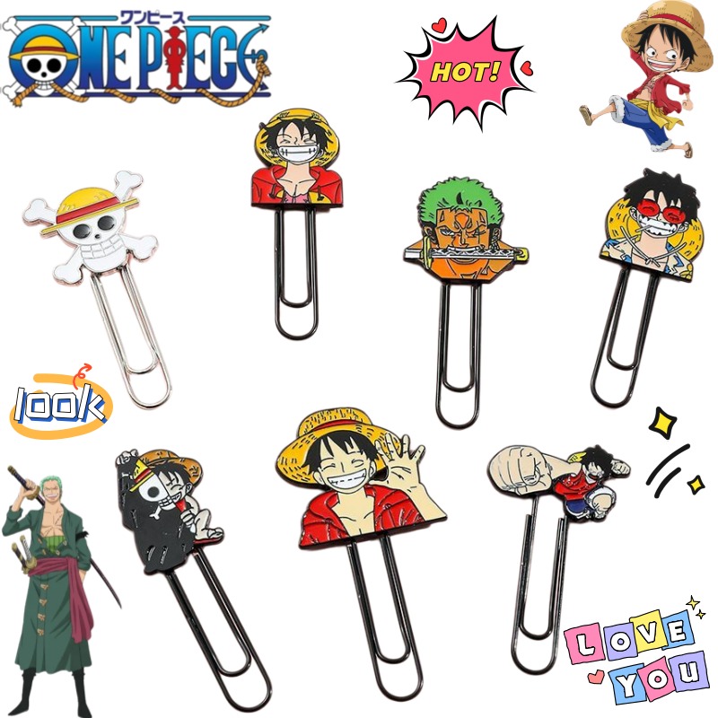 Paperclip Magnetic Set - Nieuwe One Piece Luffy Roronoa Zoro