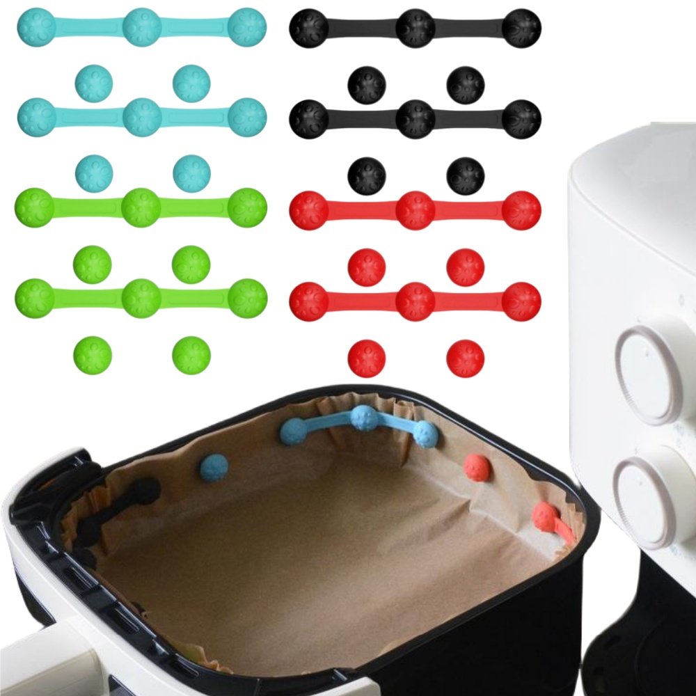 1/2 sets Siliconen Air Friteus - Paperclip Magnetic Set recensie en prijs