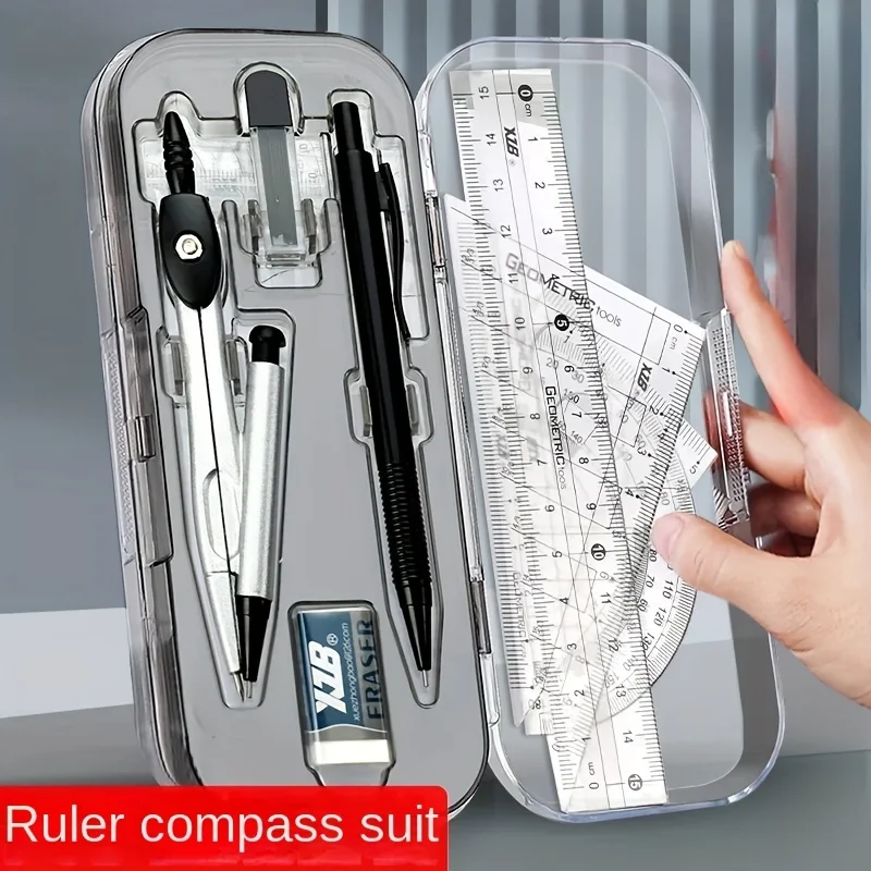 8-in-1 wiskundige geometriekit - Compass Geometry Set recensie en prijs