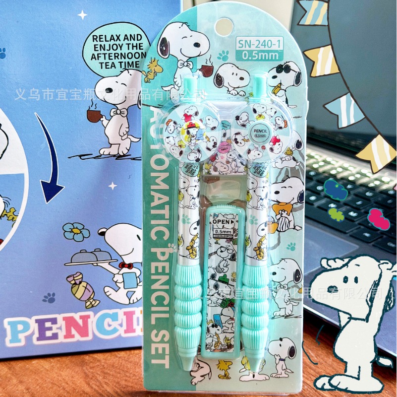 Nieuwe Snoopy potloodset draai - Mechanical Pencil Lead recensie en prijs