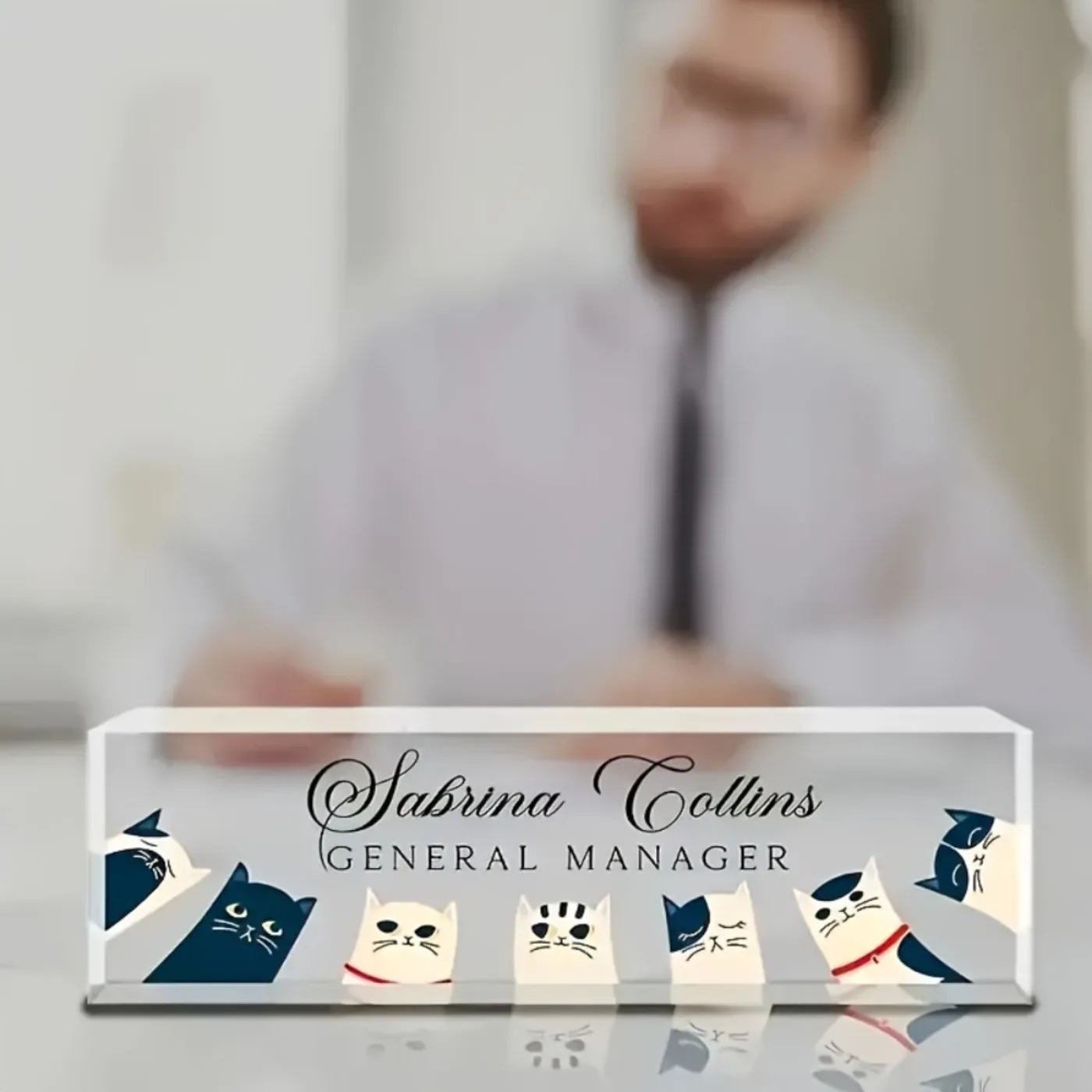 [2D Plat] Op maat gemaakt tran - Desk Name Plate recensie en prijs