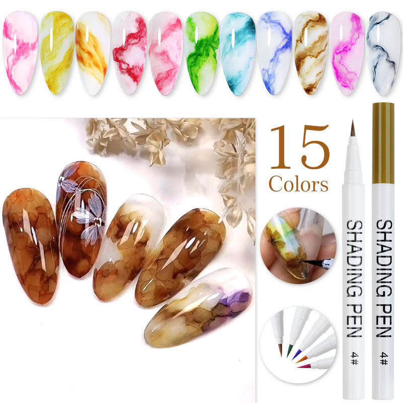 UV Gel Nail Art Pen voor marme - Gel Ink Pen Set recensie en prijs