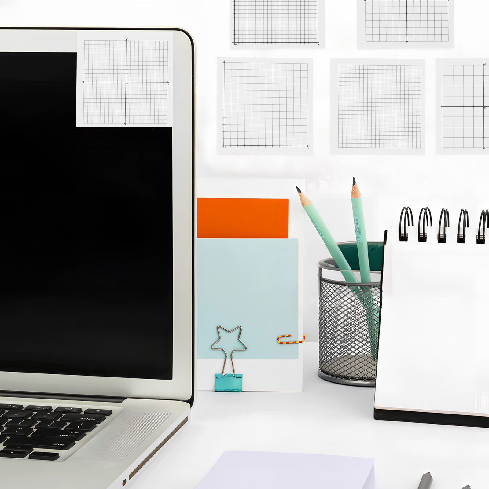 6 stuks roostervormige, zelfkl - Graph Paper Pad recensie en prijs